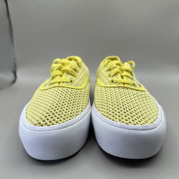 Vans Authentic Platform 2.0 'Summer Mesh Sneakers Yellow Mens 8.5/Women’s 10 US - Picture 4 of 9